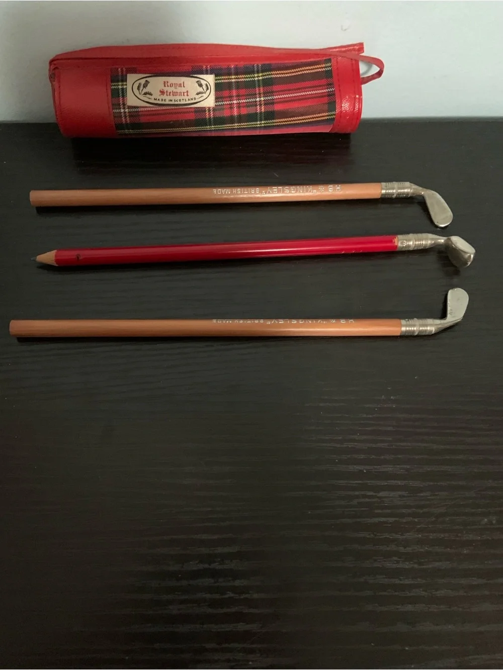 Royal Stewart Mini Golf Bag with 3 Golf Club Pencils